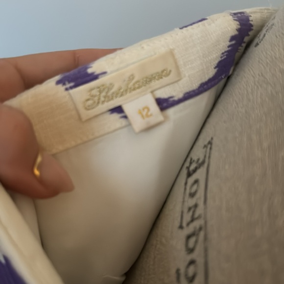 Shoshanna Purple & White Strapless Dress (it has pockets!) - Picture 4 of 7